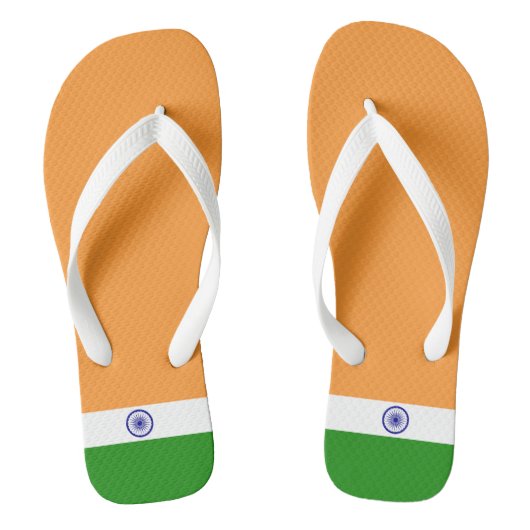 Indiase vlag teenslippers (Voetbed)