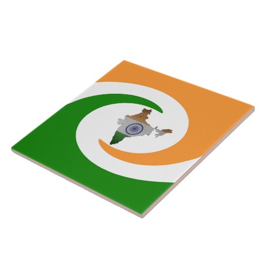 Indiase vlag tegeltje (Zijkant)