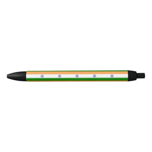 Indiase vlag zwarte inkt pen (Voorkant)