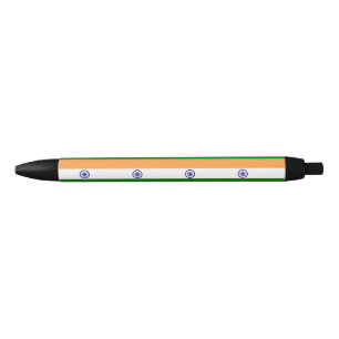 Indiase vlag zwarte inkt pen