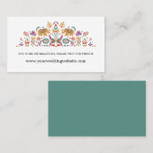 Indiase Vloeibare groene website Jade Visitekaartje (Voorkant / Achterkant)