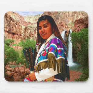 Indiase vrouw 1 Mousepad Muismat