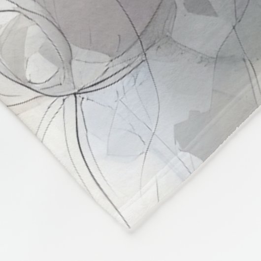 Indiase vrouw en wolf geest van het wild fleece deken (Hoek)