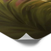 Indiase vrouw in de tempel met een traditionele sa poster (Hoek)