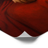 Indiase vrouw in het  schilderen van het Rode Sare Poster (Hoek)