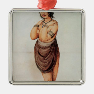 Indiase vrouw metalen ornament