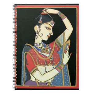 Indiase vrouw, Mughal Art Notitieboek