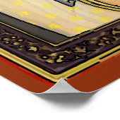  Indiase vrouw, Mughal Art Poster (Hoek)