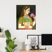Indiase vrouw, Mughal Art Poster (Thuiskantoor)