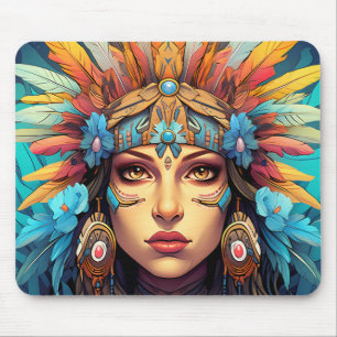 Indiase vrouw Native American Muismat