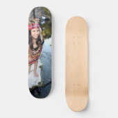 Indiase vrouw persoonlijk skateboard (Voorkant)
