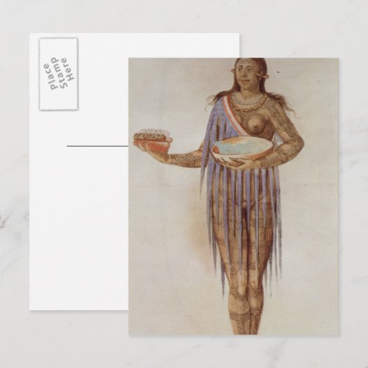 Indiase vrouw uit Florida Briefkaart (Voorkant / Achterkant)