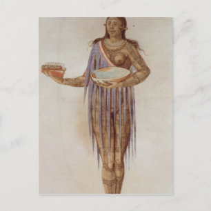 Indiase vrouw uit Florida Briefkaart