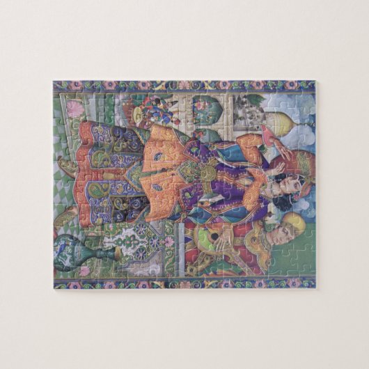  Indiase vrouwen drukken puzzel af Legpuzzel (Horizontaal)