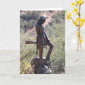 Indiase Warrior Notecards Kaart (Gele Bloem)