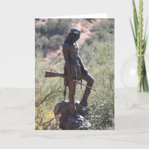 Indiase Warrior Notecards Kaart