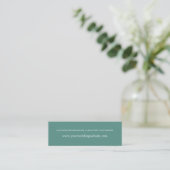Indiase website met Flower Jade green Mini Visitekaartje (Staand voorkant)