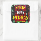 INDICA VOOR VOORRADEN VIERKANTE STICKER (Tas)