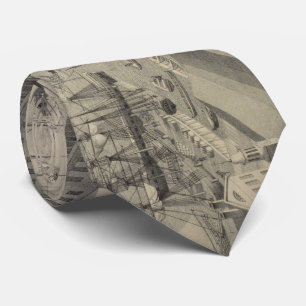 indicatief Uitzicht van Brooklyn NY (1846) Stropdas