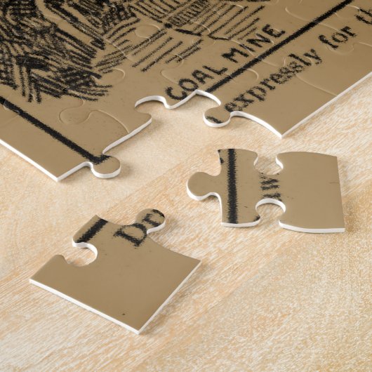 indicatieve kaart van Kansas (1912) - Tan Legpuzzel (Zijkant)