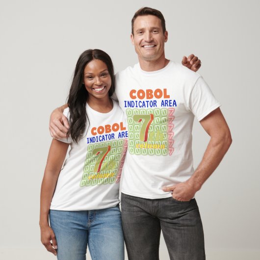 Indicator Area in Cobol Programming T-shirt (Unisex)