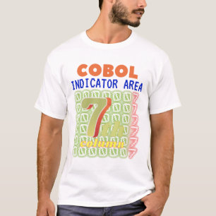 Indicator gebied in Cobol programmeren T-shirt
