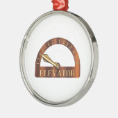 Indicator voor geïsoleerde drijvende vloer metalen ornament (Links)