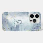 Indicolite Gold Glitter Waterverf Case-Mate iPhone Case (Achterkant (horizontaal))