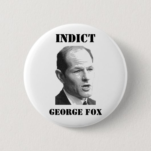 INDICT George Fox Ronde Button 5,7 Cm (Voorkant)