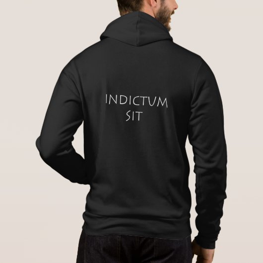Indictum sit hoodie (Achterkant)
