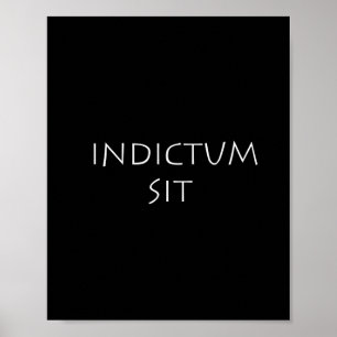 Indictum sit poster