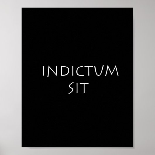 Indictum sit poster (Voorkant)