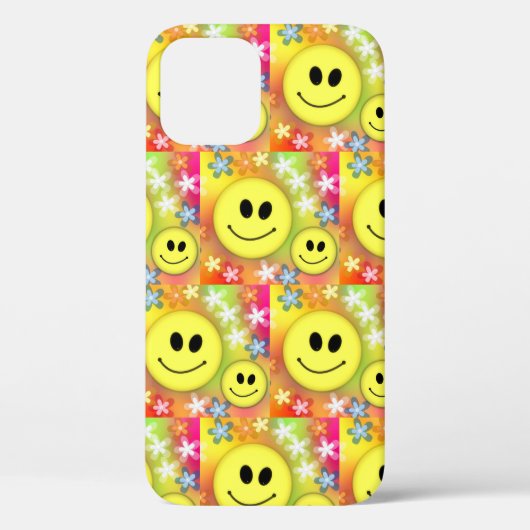 Indie Aesthetic Indie Kind Smiley Face Pattern Y2K Case-Mate iPhone Case (Achterkant)