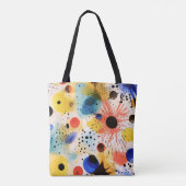 Indie Art Kleurrijke Splash Tote Bag (Achterkant)