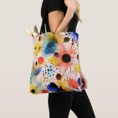 Indie Art Kleurrijke Splash Tote Bag (Dichtbij)