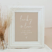 INDIE Boheem Aardtint Gelukkig Verliefd Bord Poster