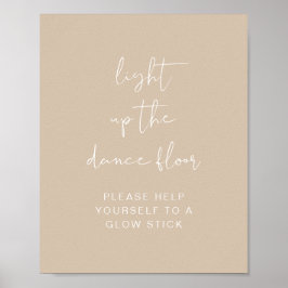 INDIE Bohemian Light Up the Dance Floor Glow Stick Poster
