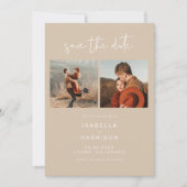 INDIE Bohemian Photo Save the Date Invitation Kaart (Voorkant)