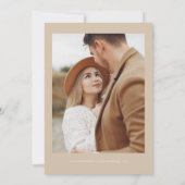 INDIE Bohemian Photo Save the Date Invitation Kaart (Achterkant)