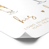 INDIE Bohemian Signature Drink Wedding Bar Poster (Hoek)