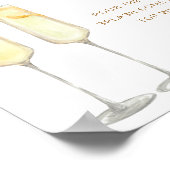 INDIE Bohemian Terracotta Bridal Mimosa Bar Sign Poster (Hoek)