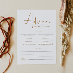 INDIE Boho Baby shower Advies & Voorspellingen Kaa Kaart