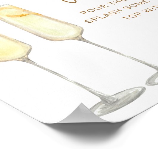 INDIE Boho Burnt Oranje Bridal Daiquiri Hour Poster (Hoek)