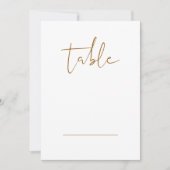 INDIE Boho Burnt Oranje Weddenschap Blank Table Nu Kaart (Voorkant)
