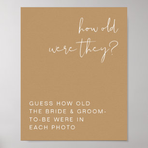 INDIE Boho Earth Toned how Old Was they Sign Poster