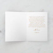 INDIE Boho minimalist Haar huwelijksboekkaart Kaart (Binnen)