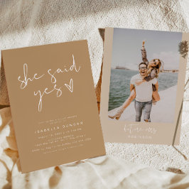 INDIe Boho Ze zei ja modern Vrijgezellenfeest Kaart