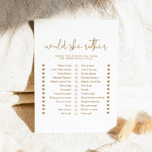 INDIE Boho zou ze liever een Bridal-spel hebben Kaart