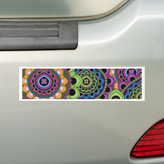indië bumpersticker (Op auto)