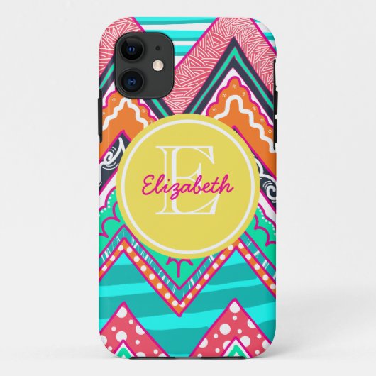 Indie Chevron Case-Mate iPhone Case (Achterkant)